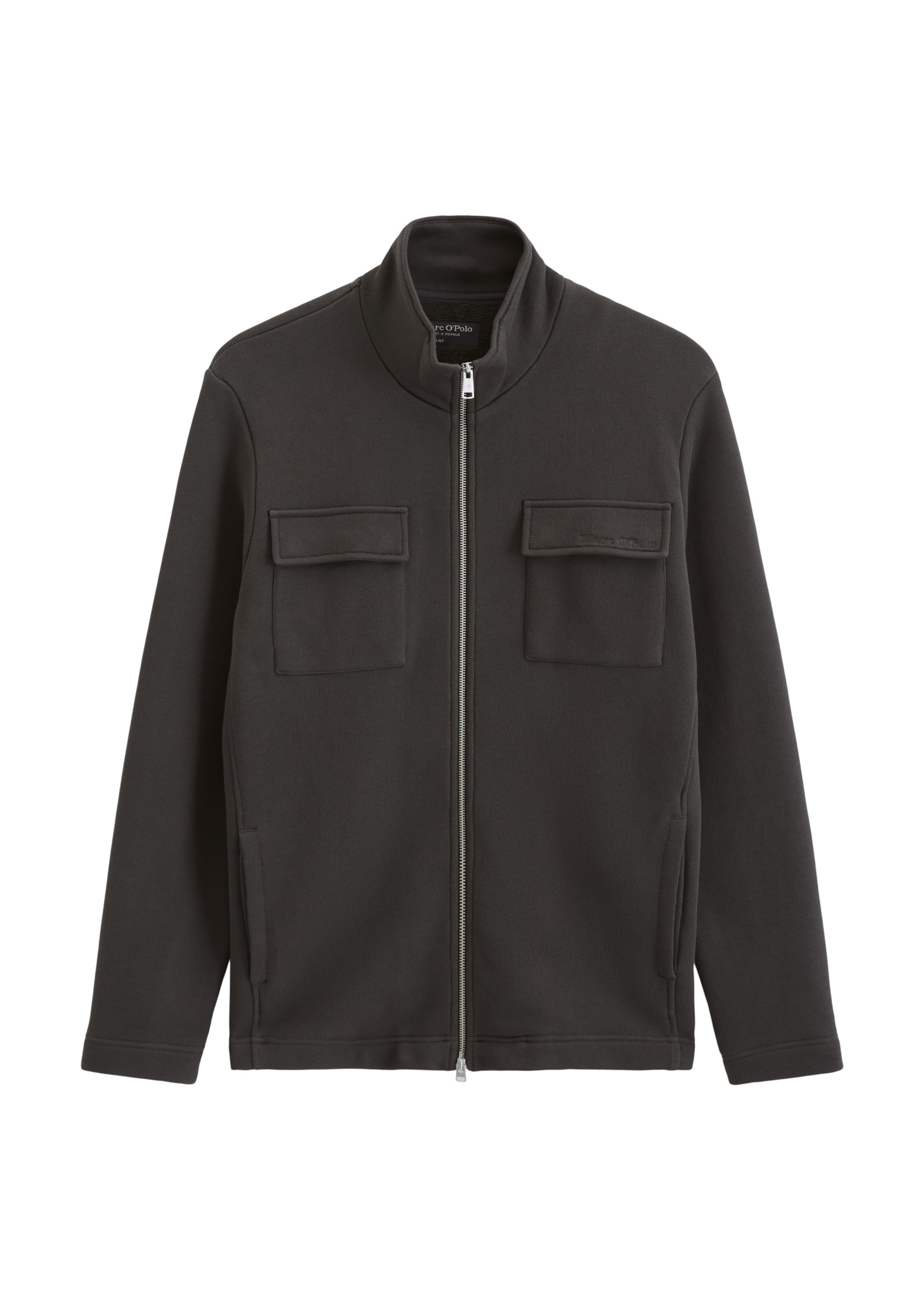 Marc O'Polo Sweatjacke in Schwarz: Vorderseite
