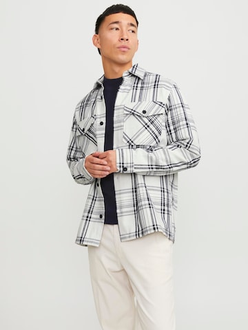 JACK & JONES Comfort fit Button Up Shirt 'Roy' in White: front