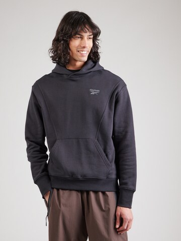 Reebok Sportsweatshirt in Schwarz: Vorderseite