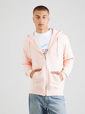 Nike Sportswear - Sudadera con cremallera 'CLUB' en naranja: frente