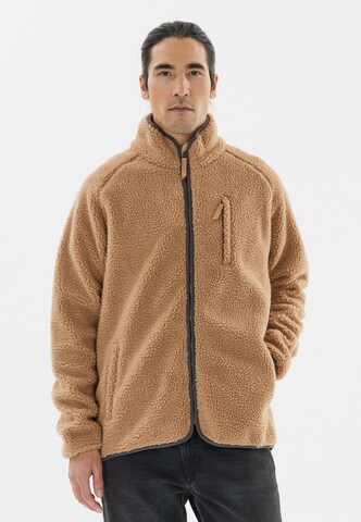 Whistler Fleece jas 'Tekapo' in Bruin: voorkant