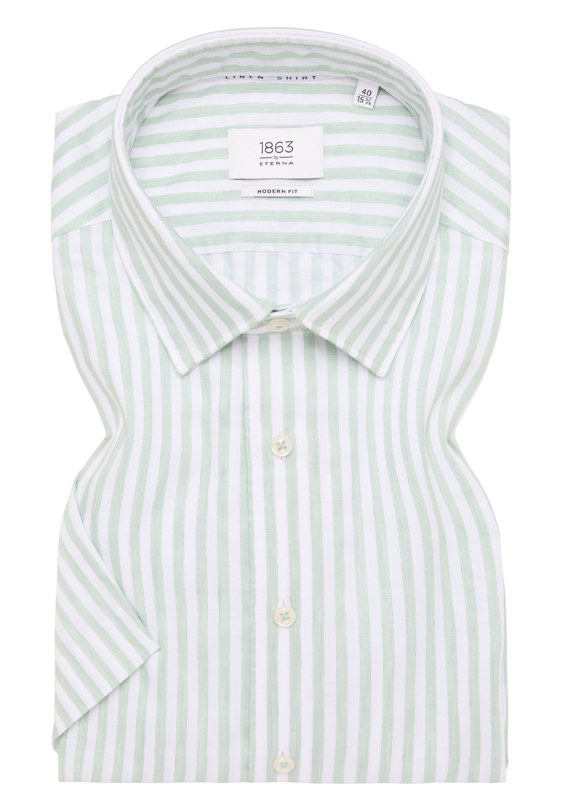 ETERNA Regular fit Button Up Shirt '1863' in Green