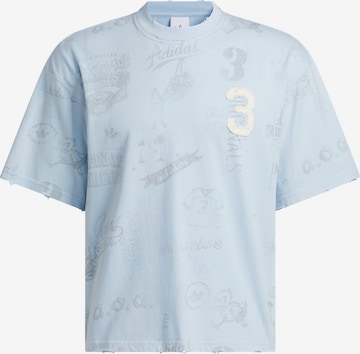 Tricou 'Varsity' de la ADIDAS ORIGINALS pe albastru: față