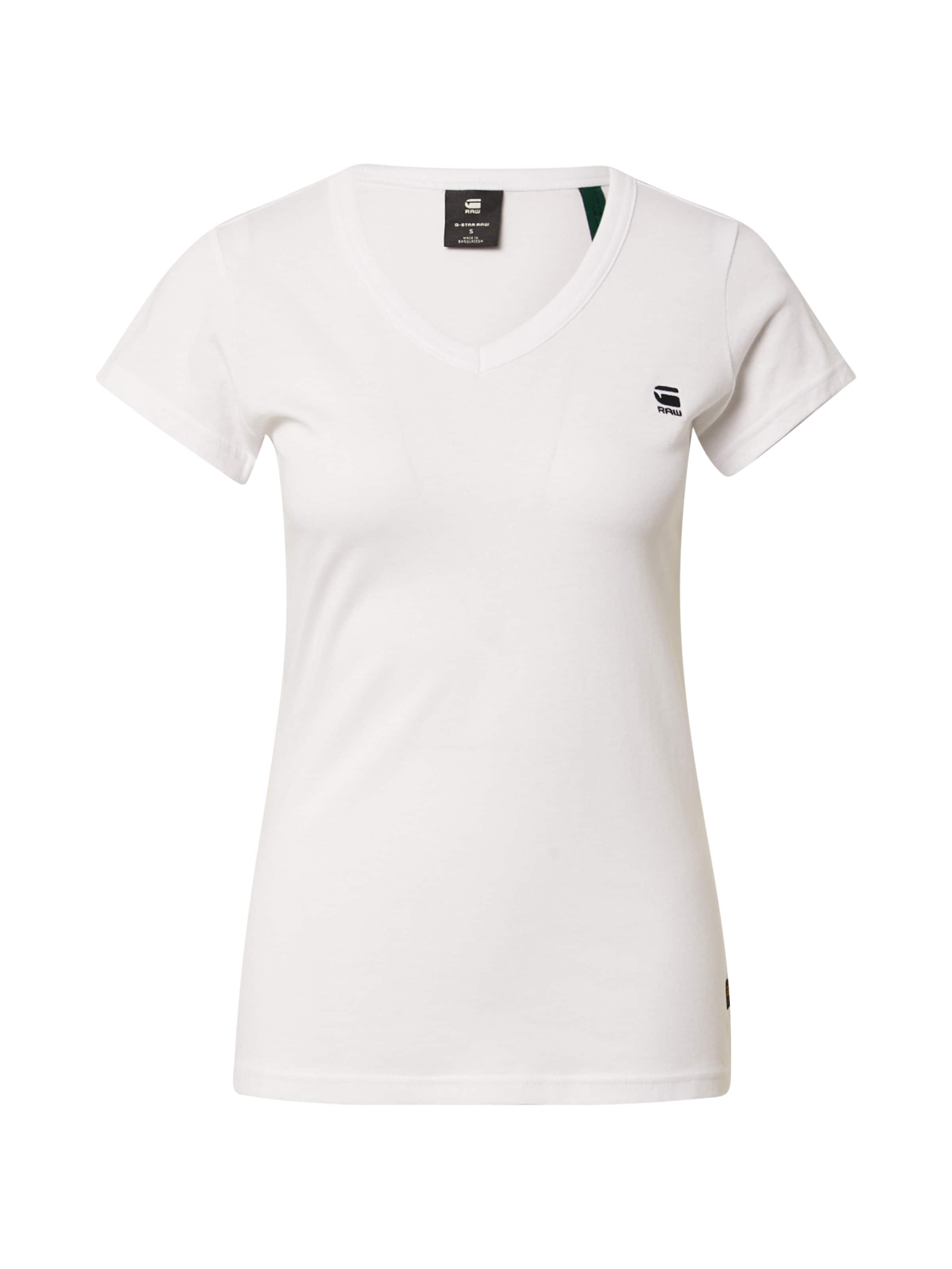 G-STAR Тениска 'Eyben' в бяло: отпред