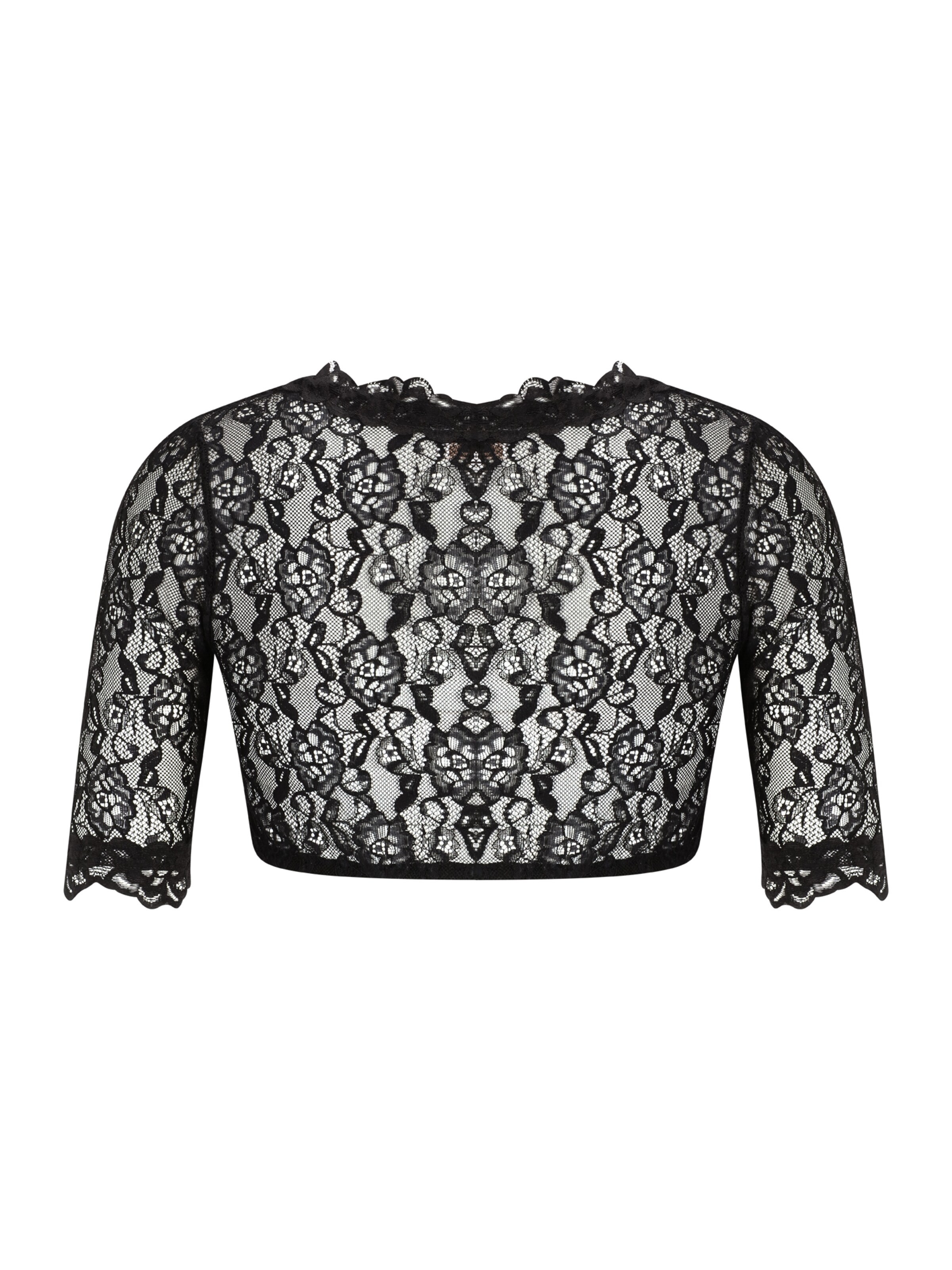 Krüger Madl Bluzka ludowa 'Cassandra' w kolorze czarny