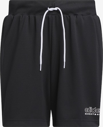 ADIDAS PERFORMANCE Loose fit Workout Pants 'Select' in Black: front
