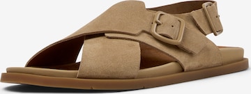 Sandales ' Lluc' CAMPER en marron : devant