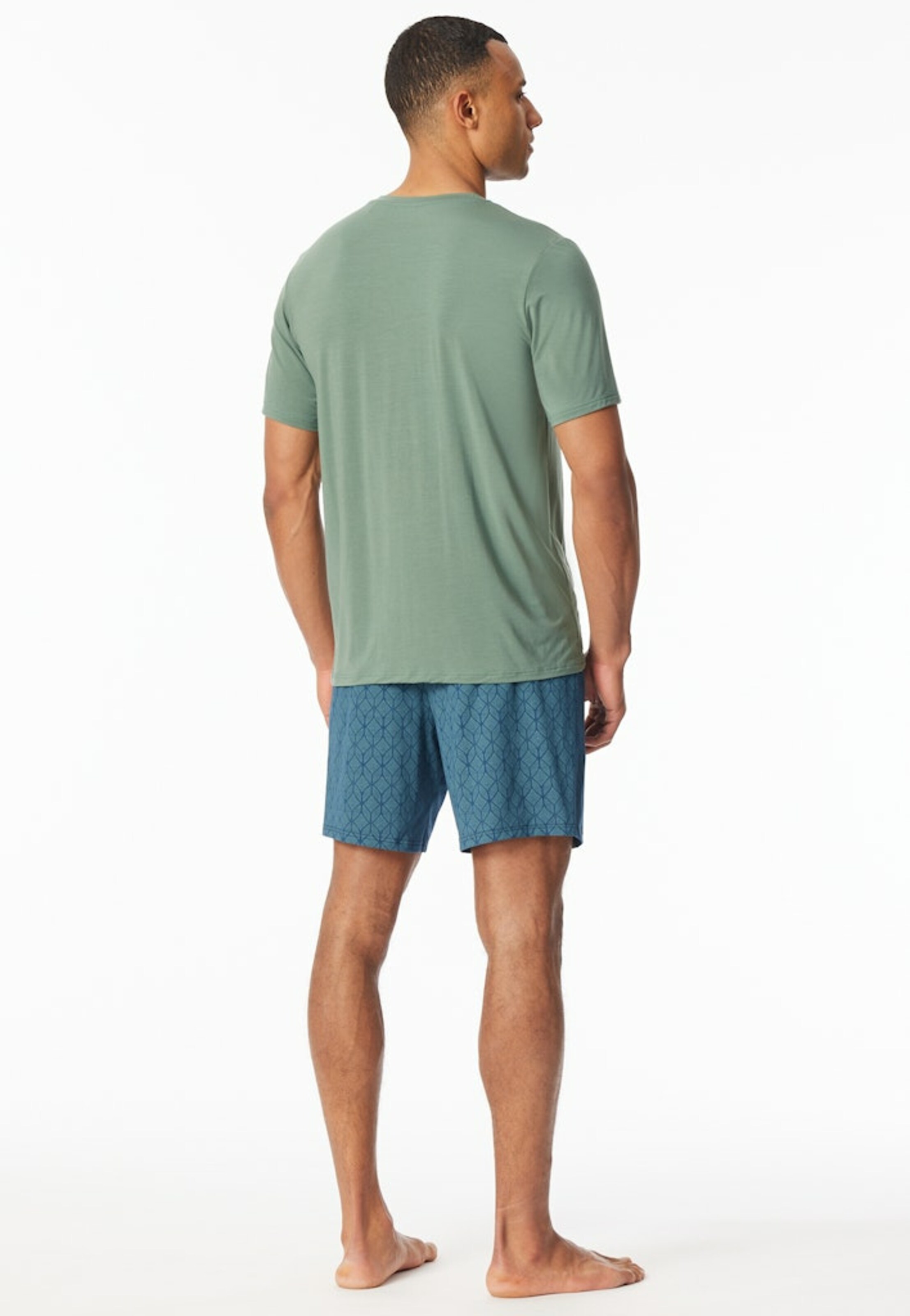 SCHIESSER Pajamas long in Green