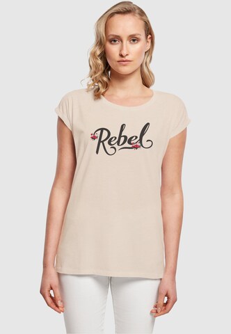 Merchcode T-Shirt in Beige: Vorderseite