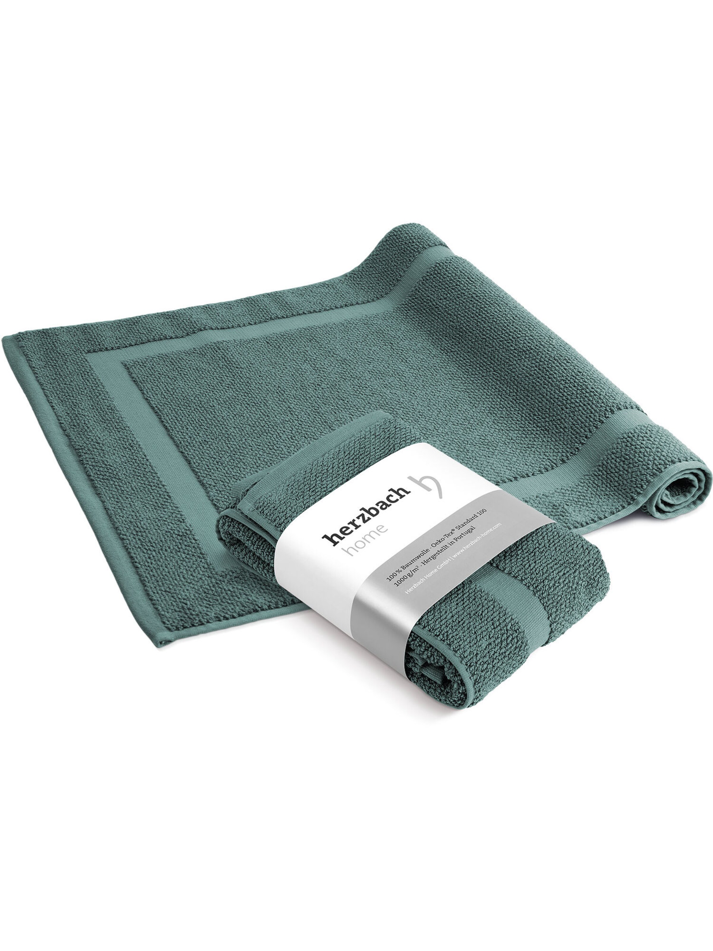Tapis de bain 'Spa' Herzbach home en vert : devant