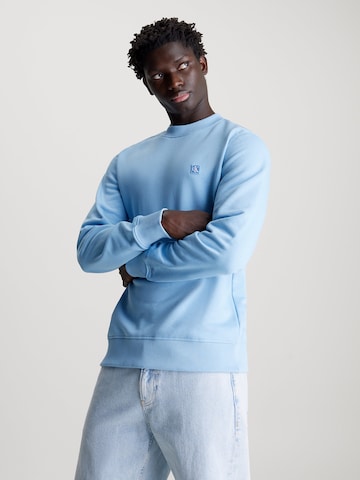 Calvin Klein Jeans Sweatshirt in Blauw: voorkant