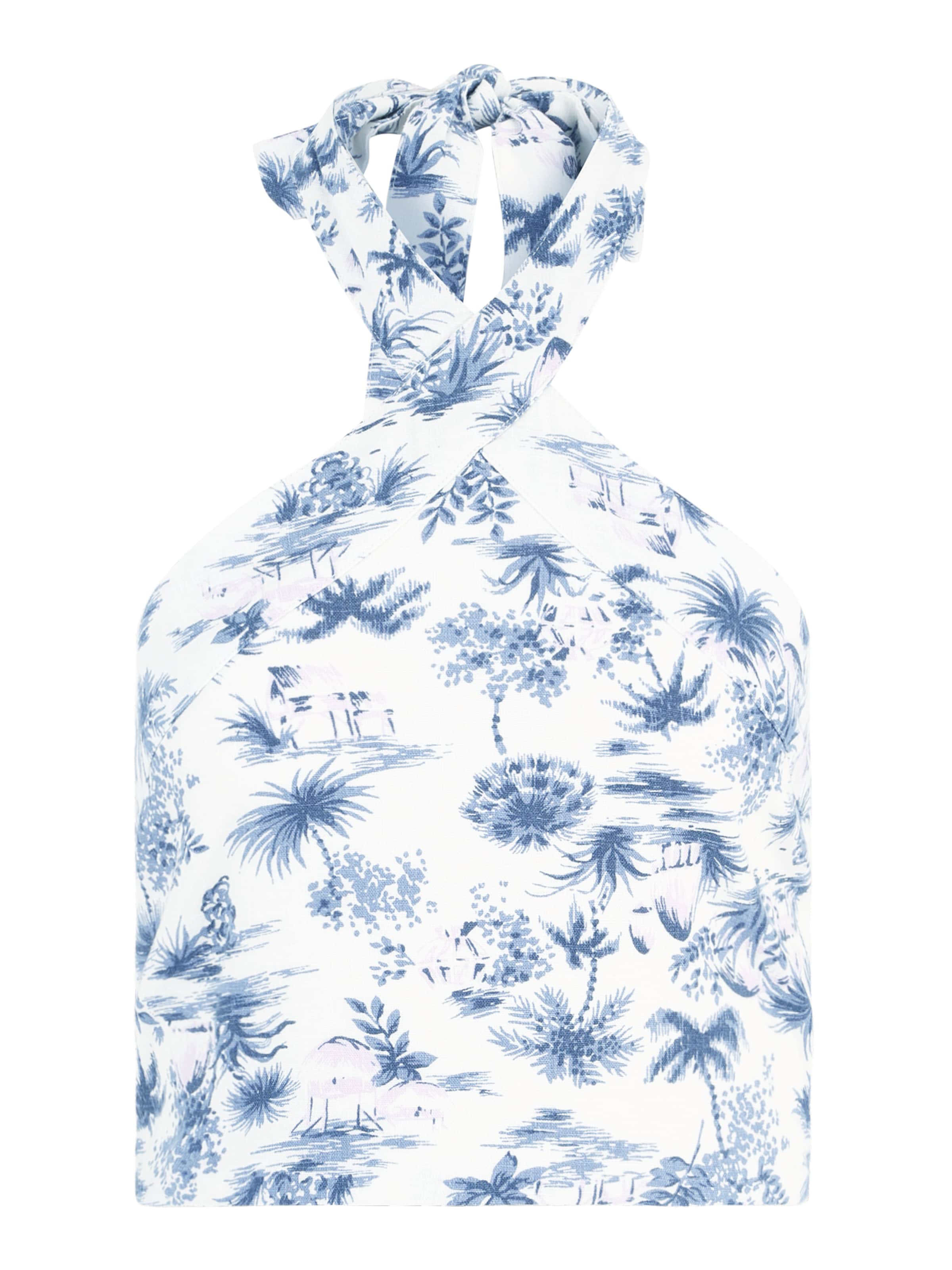 Abercrombie & Fitch Τοπ σε λευκό: μπροστά