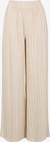 Wide Leg Pantalon Apricot en beige : devant