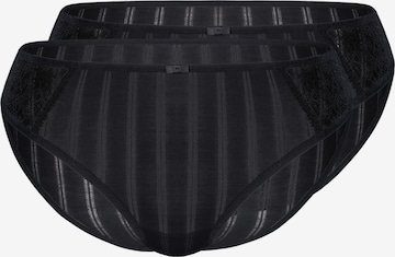 Slip sassa en noir : devant