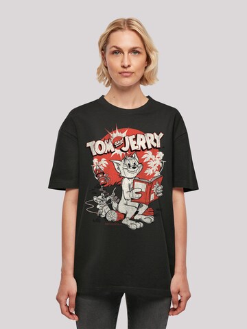 T-shirt 'Tom und Jerry Rocket Prank' F4NT4STIC en noir : devant