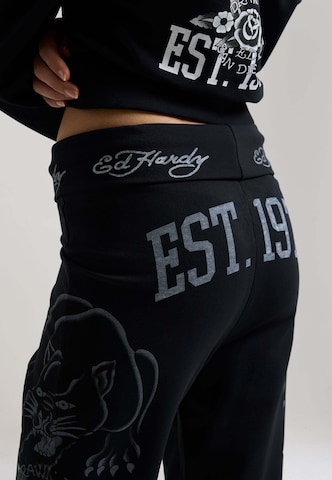 Ed Hardy - Regular Calças '1971' em preto