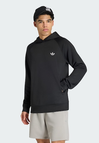 Felpa 'Trefoil Essentials' di ADIDAS ORIGINALS in nero: frontale