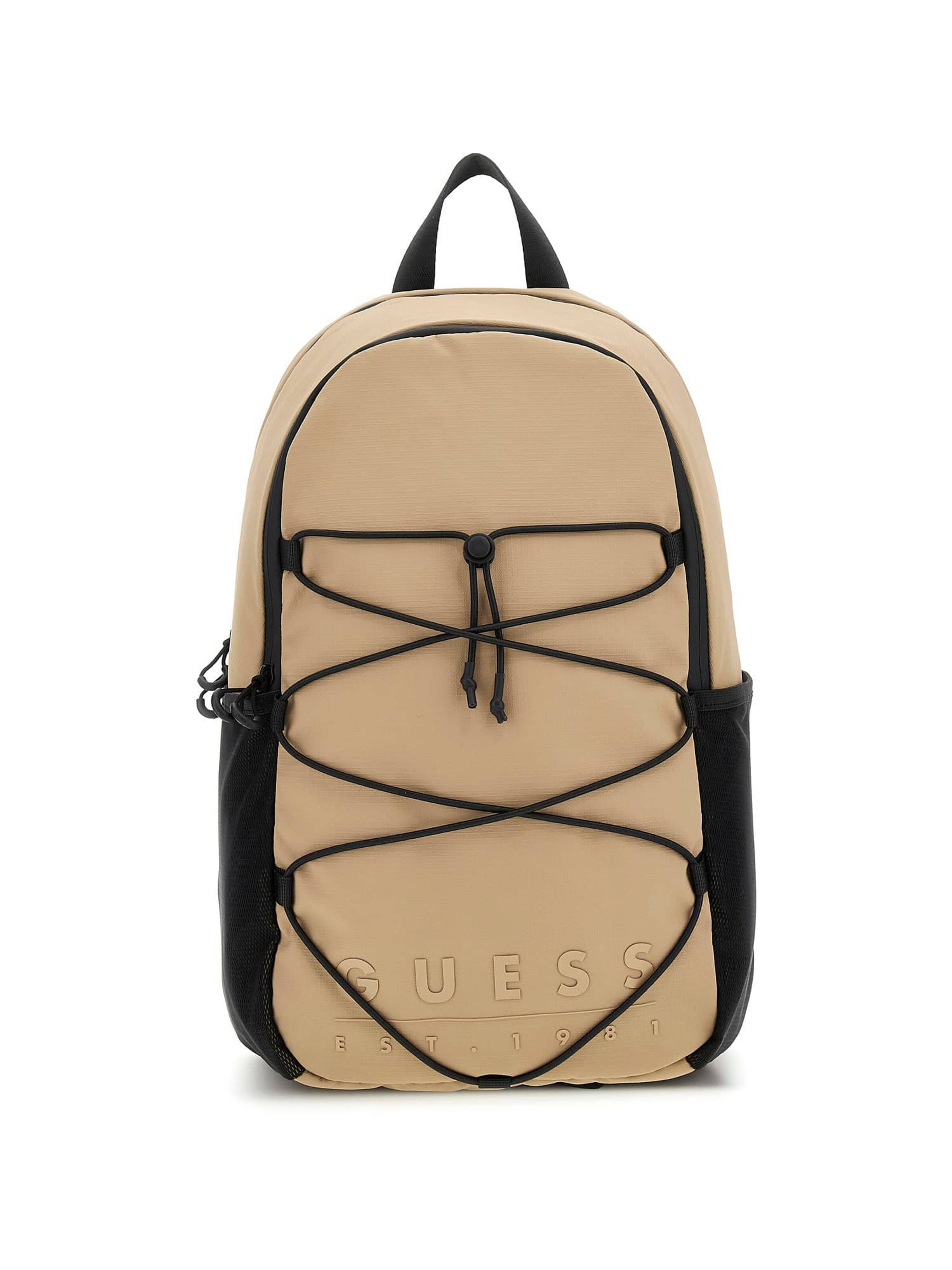 GUESS Backpack 'Sondrio' in Beige: front