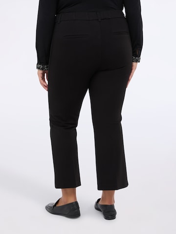 évasé Pantalon Fiorella Rubino en noir