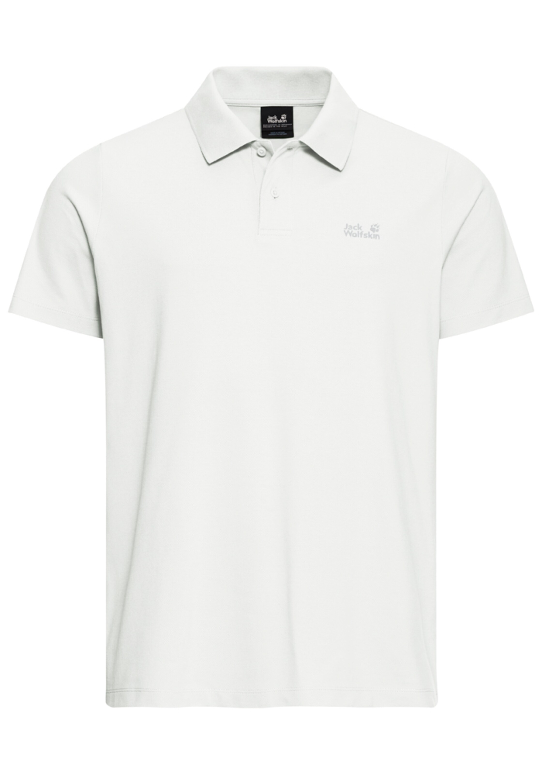 JACK WOLFSKIN Poloshirt in Weiß: Vorderseite