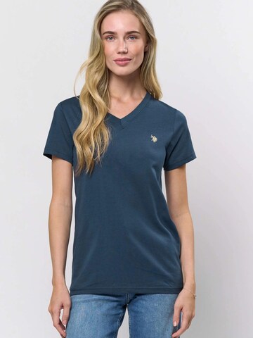 U.S. POLO ASSN. T-shirt ' Assie ' in Blau: Vorderseite