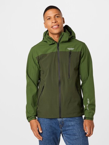 Weather Report - Chaqueta de montaña 'Delton' en verde: frente