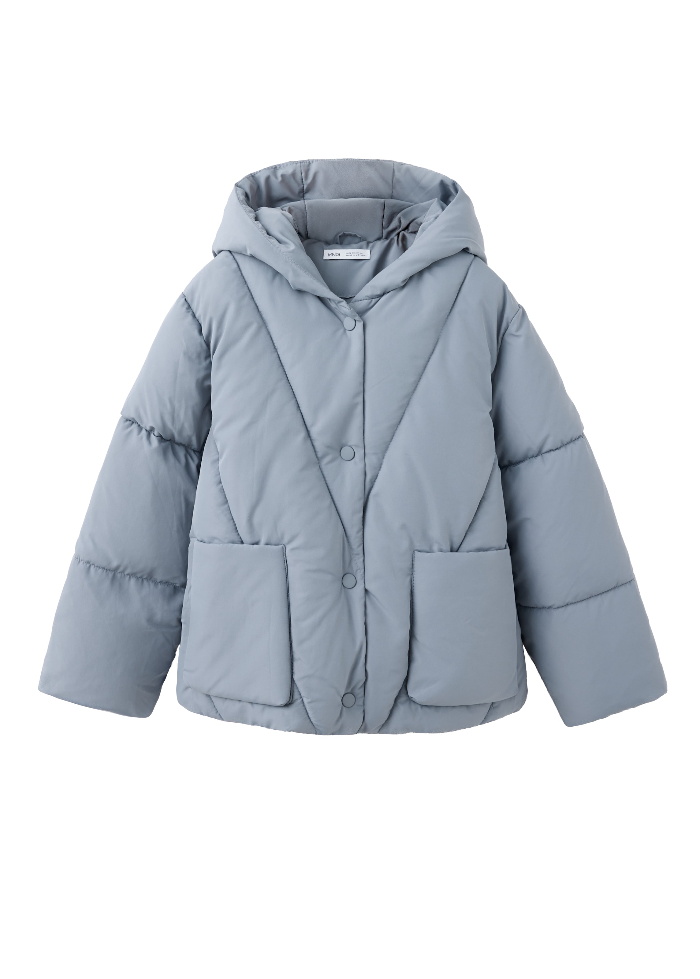 MANGO KIDS Зимно яке 'PARIS' в синьо: отпред