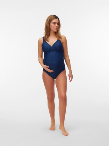 Triangle Maillot de bain MAMALICIOUS en bleu