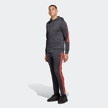 ADIDAS PERFORMANCE Trainingspak '3-Stripes' in Zwart: voorkant