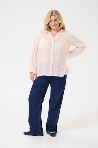 KAFFE CURVE Blouse 'Maia' in Pink
