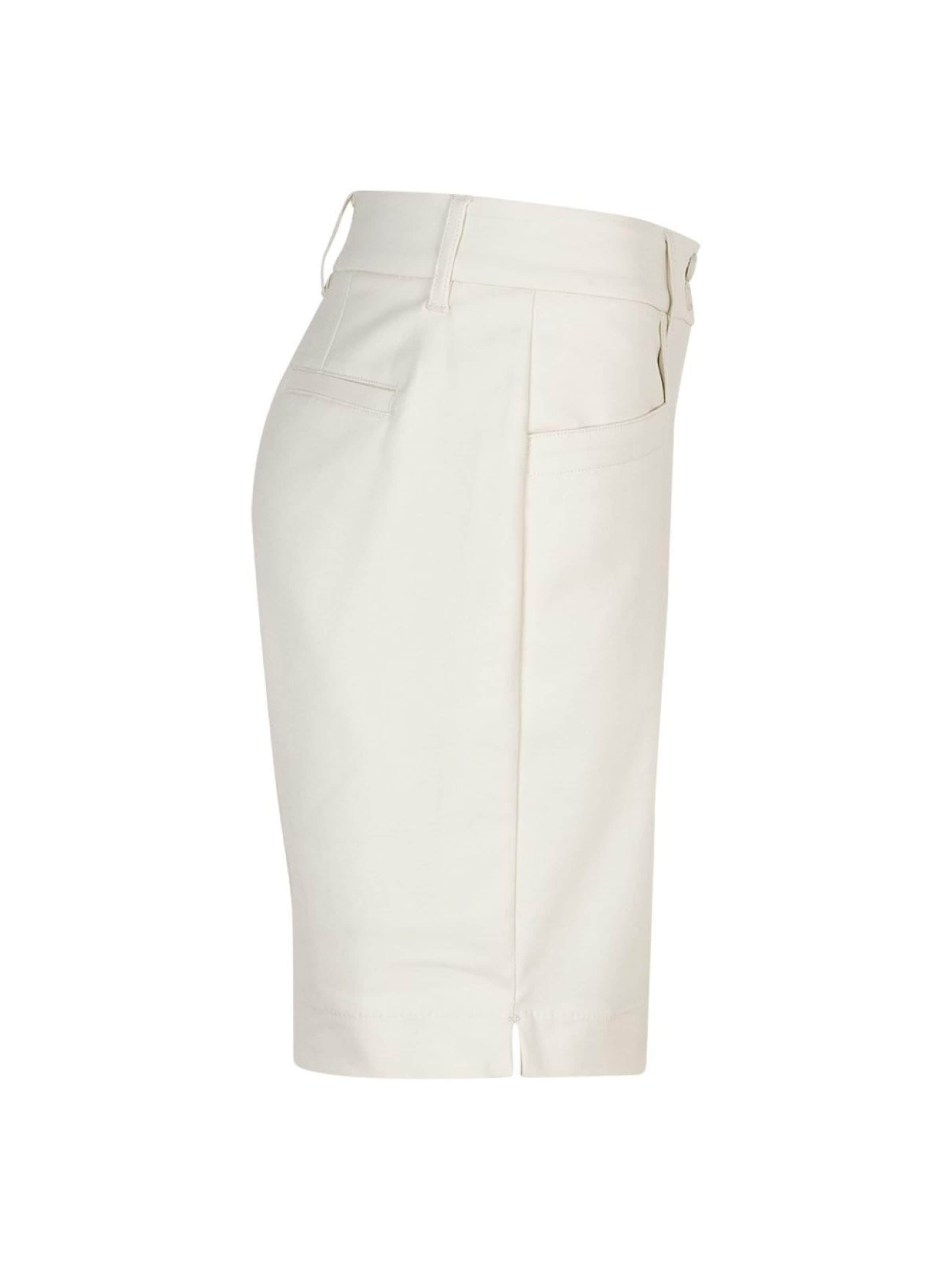 Red Button Regular Pants 'Red Button Ava short pearl' in White