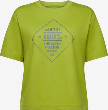 T-shirt ESPRIT en vert : devant