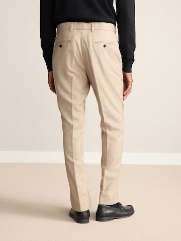 Next Slimfit Ráncos nadrág - bézs