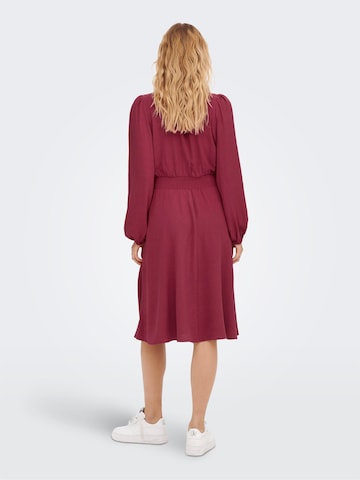 ONLY Shirt Dress 'Mette' in Red