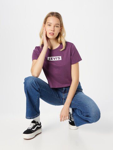 LEVI'S ® Shirt 'GR Cropped Jordie Tee' in Lila
