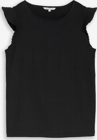 Haut TOM TAILOR DENIM en noir : devant