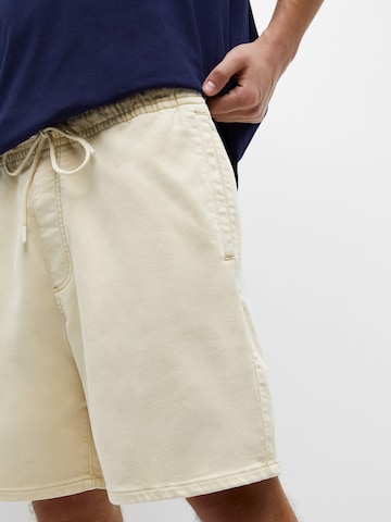 Regular Pantalon Pull&Bear en beige
