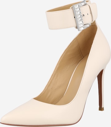 MICHAEL Michael Kors - Zapatos con plataforma 'GISELLE' en beige: frente