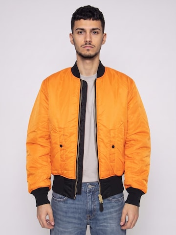 Veste mi-saison 'MA-1 Black Jacket -- Reversible Black Orange Men's Jacket' ALPHA INDUSTRIES en noir