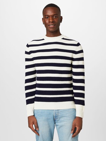 UNITED COLORS OF BENETTON Sweater in Blue: front