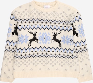 smėlio Vero Moda Girl Megztinis 'VMSANTANORDIC': priekis