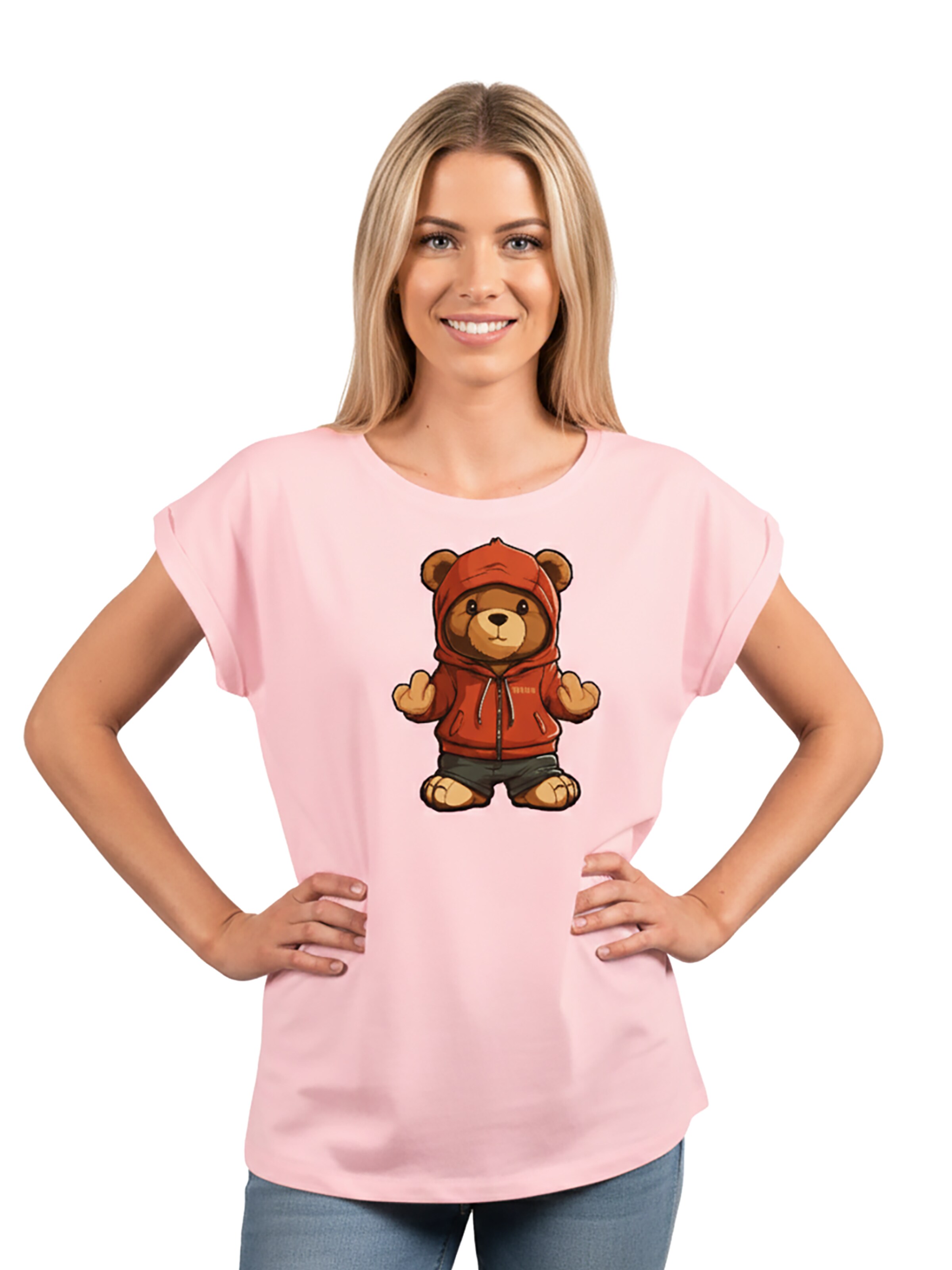 MAKAYA Shirt 'Teddy' in Pink