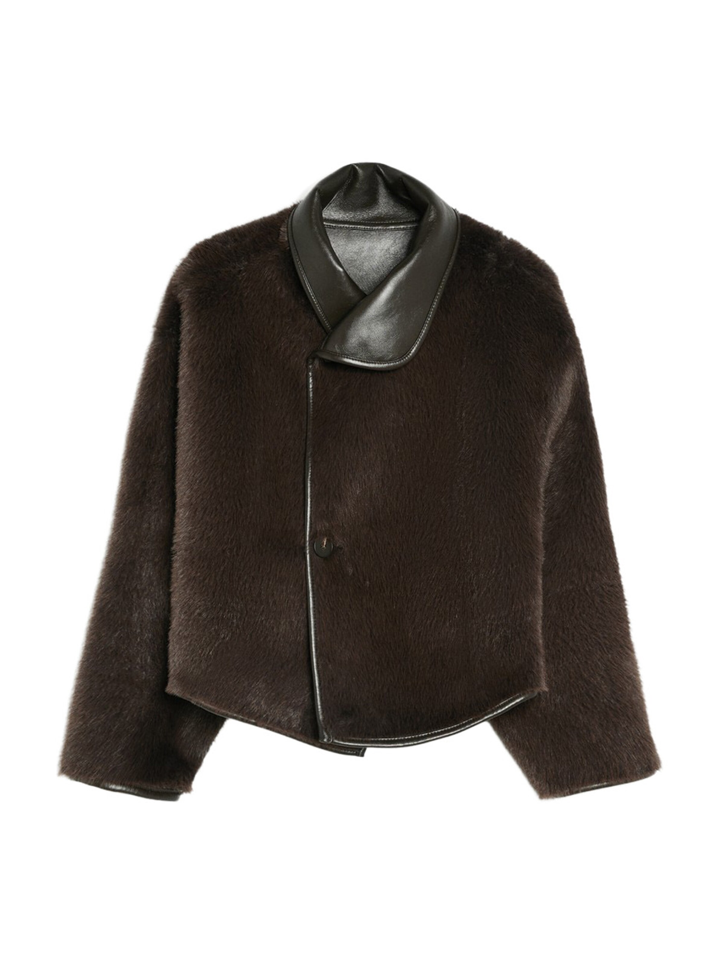 Bershka Between-season jacket in Brown: front