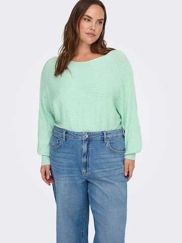 ONLY Carmakoma Trui 'CARNew Adaline' in Groen: voorkant