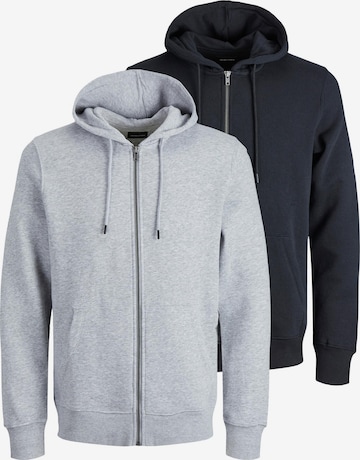JACK & JONES Sweatjacke 'Star' in Schwarz: Vorderseite