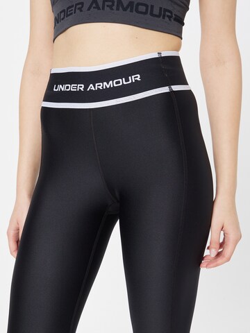 UNDER ARMOUR Skinny Sportbroek 'HeatGear' in Zwart