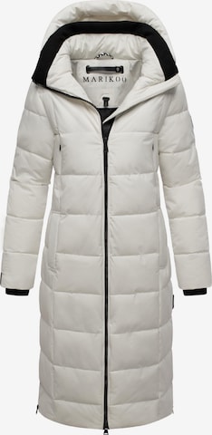 MARIKOO Wintermantel 'Lanitaa XVI' in Wit: voorkant