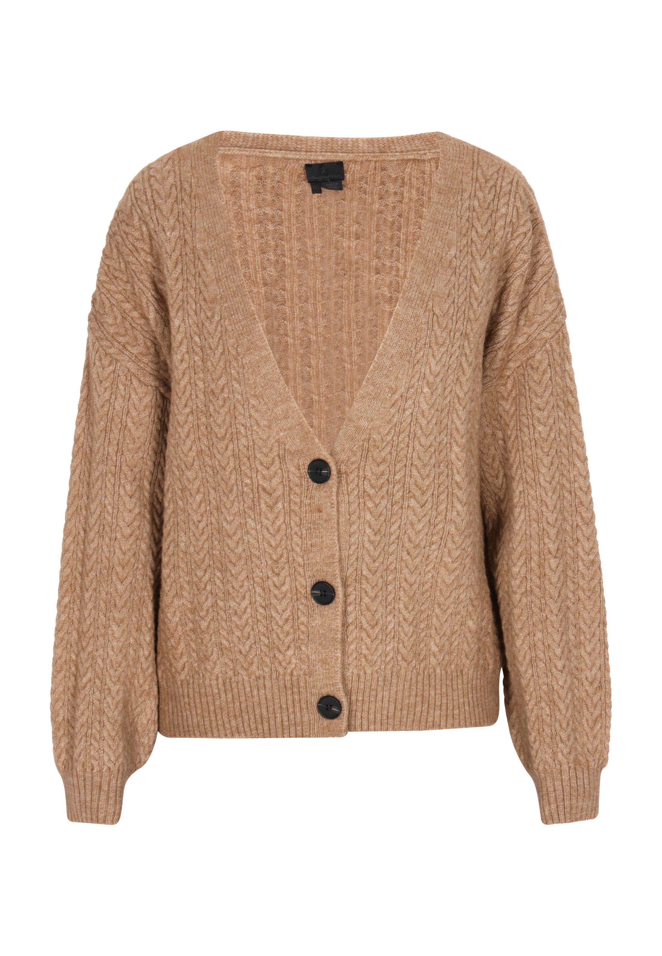 DreiMaster Klassik Knit Cardigan in Beige: front