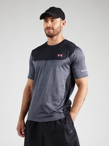 UNDER ARMOUR Функциональная футболка в Черный: спереди