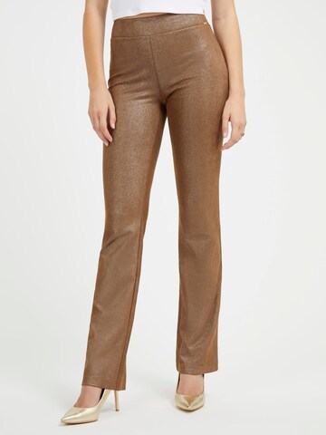 GUESS Bootcut Hose in Braun: predná strana